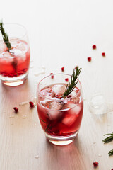 Vodka and Pomegranate Party Cocktail 