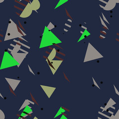 Abstract Figures Seamless Pattern - Repeating ornament for textile, wraping paper, fashion etc.