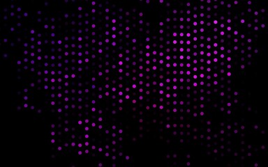 Dark Purple vector template with circles. Blurred bubbles on abstract background with colorful gradient. Pattern for beautiful websites.