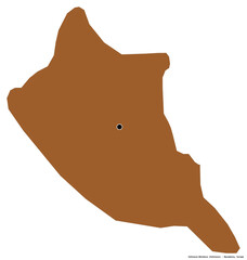 Cesinovo-Oblesevo, municipality of Macedonia, on white. Pattern