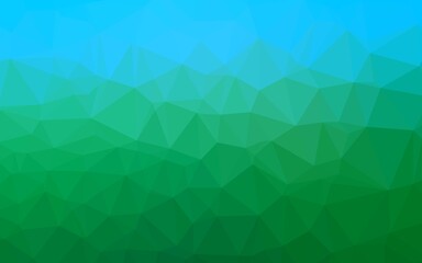 Fototapeta premium Light Blue, Green vector abstract mosaic background. Modern geometrical abstract illustration with gradient. Polygonal design for your web site.