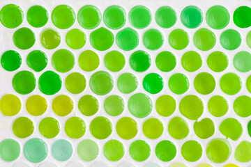 Colorful and multicolored honeycomb form background, yellow and green colors gradient