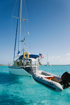 Sailboat At Anchor