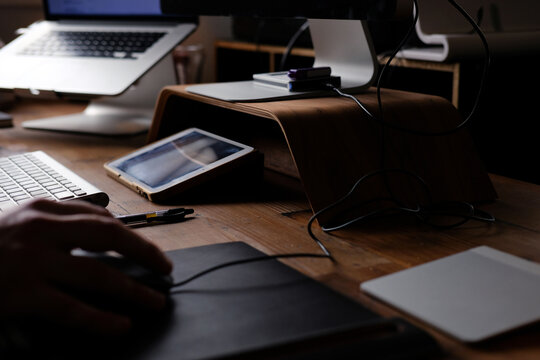 Computer work station.