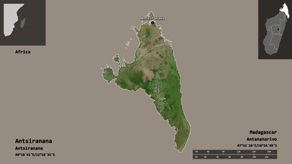 Antsiranana, autonomous province of Madagascar,. Previews. Satellite