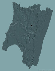 Fianarantsoa, autonomous province of Madagascar, on solid. Administrative