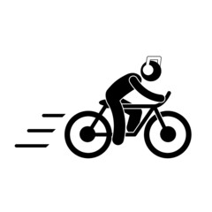 Bicycle sign icons set great for any use. Vector EPS10.