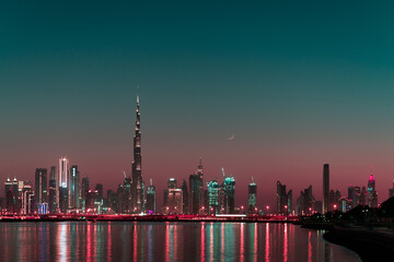 Fototapeta premium city skyline at night