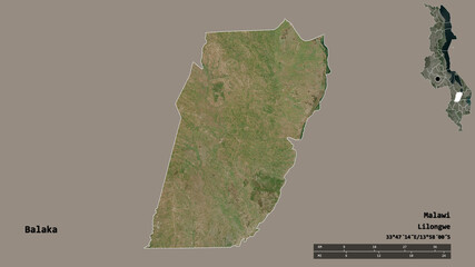 Balaka, district of Malawi, zoomed. Satellite © Yarr65