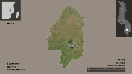Blantyre, district of Malawi,. Previews. Satellite