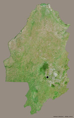 Blantyre, district of Malawi, on solid. Satellite