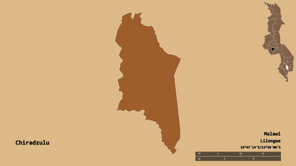 Chiradzulu, district of Malawi, zoomed. Pattern