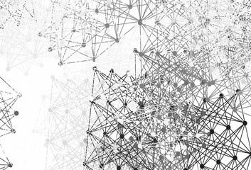 Light Gray vector backdrop with artificial intelligence data.