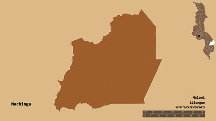Machinga, district of Malawi, zoomed. Pattern
