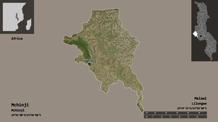 Mchinji, district of Malawi,. Previews. Satellite