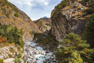 Bidh Koshi river valley, Phungi Thenga, Nepal