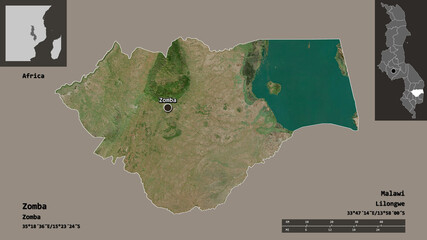 Zomba, district of Malawi,. Previews. Satellite