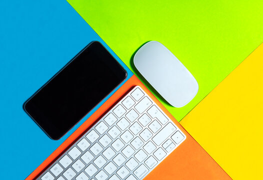 Colorful desk
