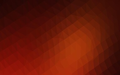 Dark Red, Yellow vector shining triangular background. Brand new colorful illustration in with gradient. Completely new design for your business.