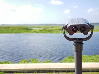 coin operated binoculars