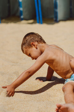 boy at the beach