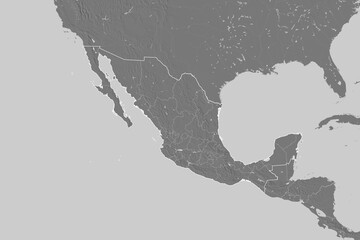 Mexico borders. Bilevel