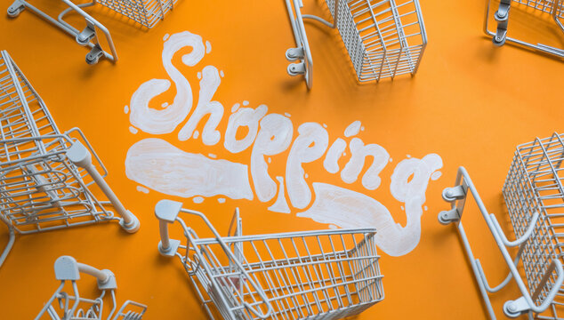 Shopping carts.