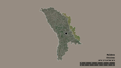 Location of Transnistria, territorial unit of Moldova,. Satellite