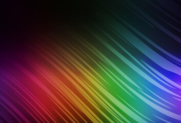 Dark Multicolor vector glossy abstract layout.