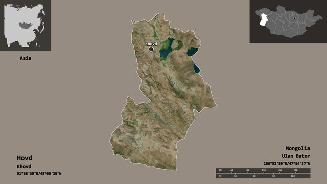 Hovd, province of Mongolia,. Previews. Satellite
