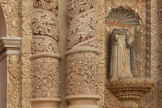 Facade's Church In Chiapas, Mexico