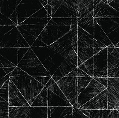 Rough texture. Broken plaster wall effect. Grunge worn damask pattern design. Distressed fabric texture. Overlay texture design. Vector illustration. Eps10.