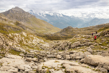 Haute montagne: désert de Platé en Haute Savoie près du Mont Blanc dans les alpes