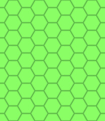 Green honeycomb mosaic. Seamless vector illustration.