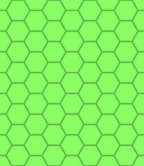 Green honeycomb mosaic. Seamless vector illustration.