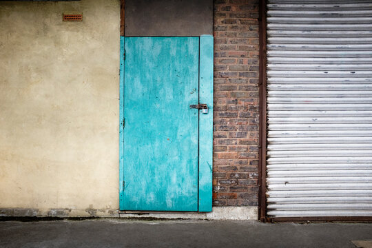 Locked Door & Shuttered Shop