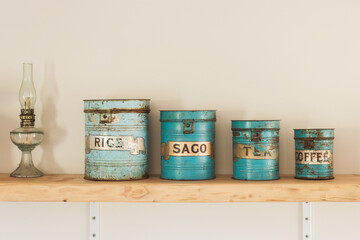 vintage food cannisters