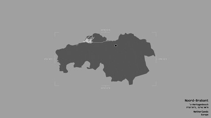 Obraz premium Noord-Brabant - Netherlands. Bounding box. Bilevel