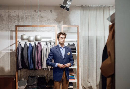 Man Trying Suit