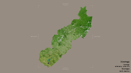 Jinotega - Nicaragua. Bounding box. Satellite