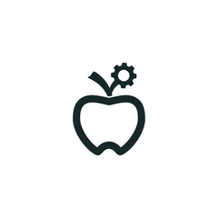 apple logo vector illustration icon