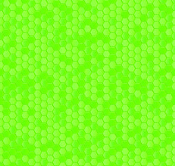 Green honeycomb mosaic. Seamless vector illustration.