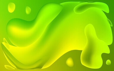 Light Green vector pattern with lamp shapes. Brand-new colored illustration in memphis style with gradient. Textured wave pattern for backgrounds.