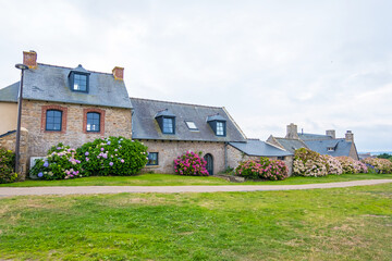 Landscape at picturesque Ile de Brehat island in Brittany, France