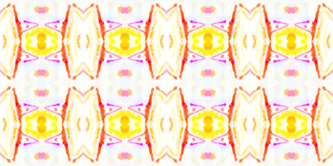 Watercolor Ikat Pattern.