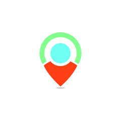 maps location people logo vector illustrations