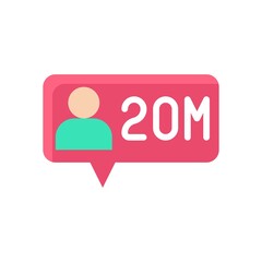 live and streaming related character with message popup and written text vector in flat style,