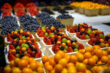 Fruit stand in the market