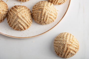 A plate of special and traditional cookie named 