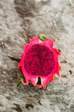 Cutted dragon fruit